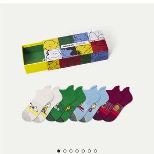 Bombas Peanuts Kids Youth Ankle Socks - Multi-Color Pack NWT
